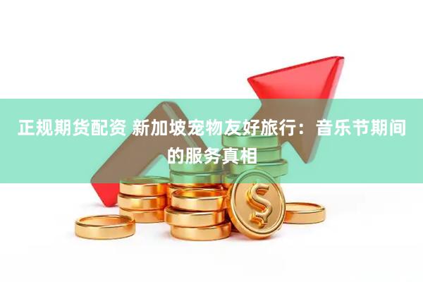正规期货配资 新加坡宠物友好旅行：音乐节期间的服务真相