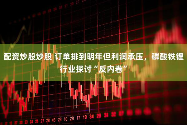 配资炒股炒股 订单排到明年但利润承压，磷酸铁锂行业探讨“反内卷”